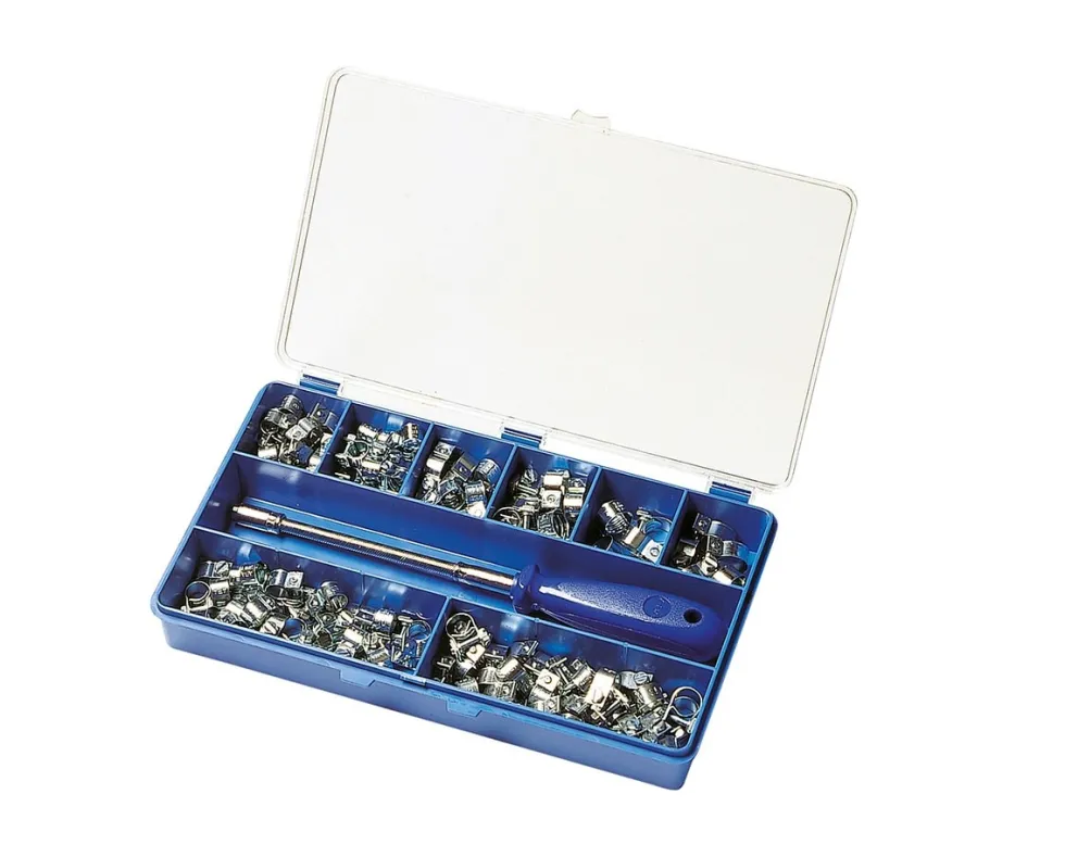 ABA Slangklämmor Sortimentslåda Mini S10 120-pack
