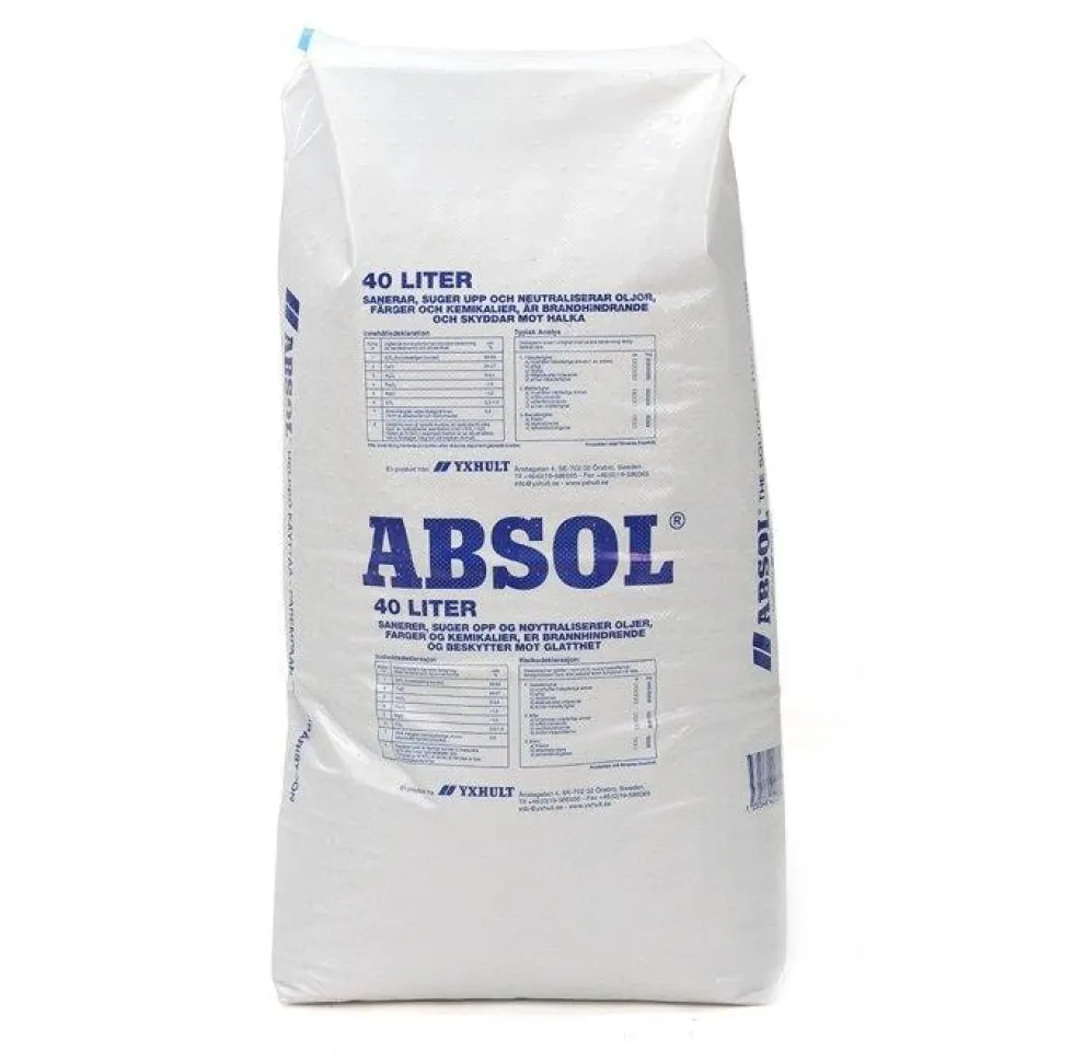 Absol Absorberingsmedel Absol Blå Säck 40 liter