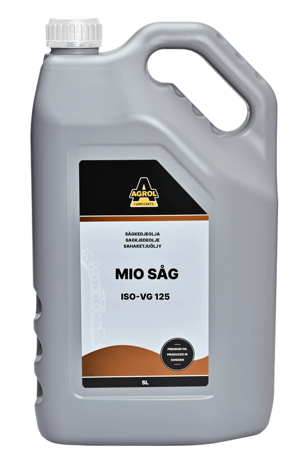 Agrol Mio såg sågkedjeolja mineral 5 liter
