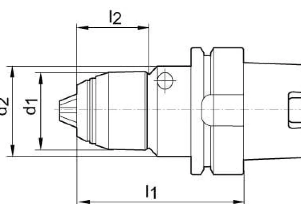 Albrecht Precisionsborrchuck kort AKL DIN 69893
