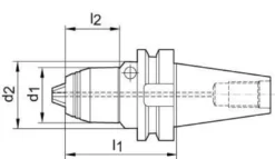 Albrecht Precisionsborrchuck kort AKL DIN JISB 6339