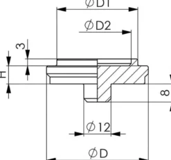 Amf Centreringsplatta DIN 6442 45mm