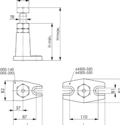 Amf Skruvstöd 6430S