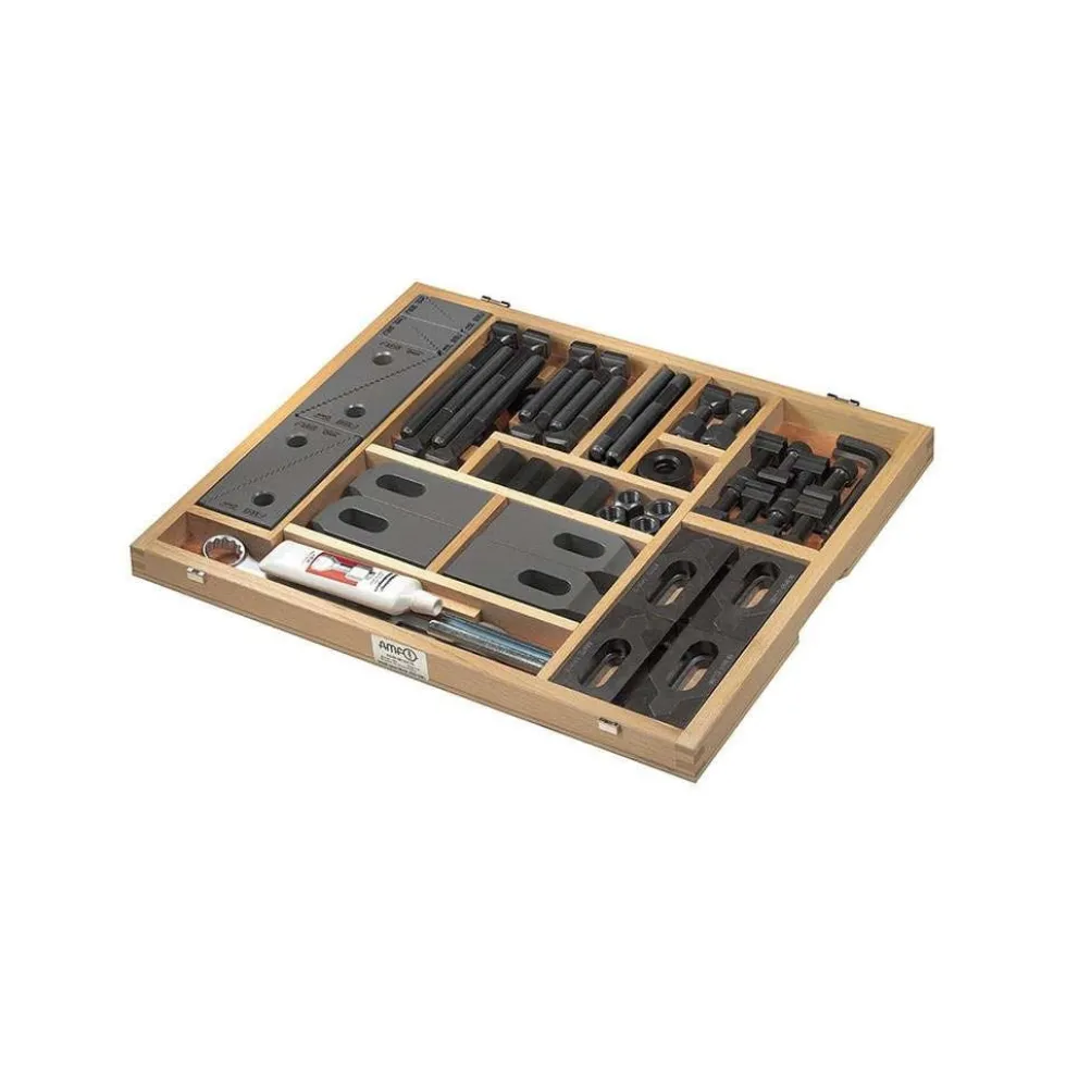 Amf Spännverktygsats 6530 M12x14mm 66 delar, i träetui