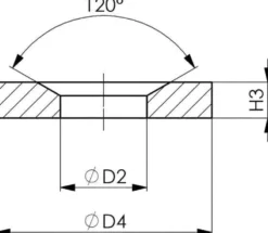 Amf Underläggsbricka DIN 6319D, konisk