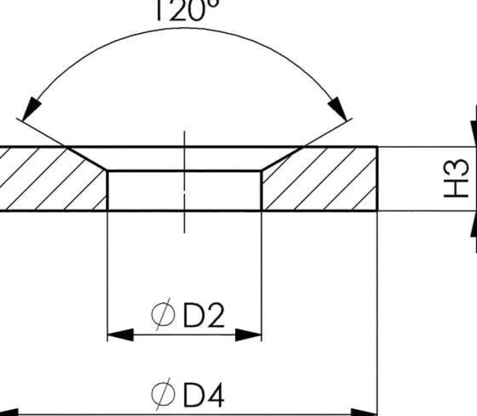 Amf Underläggsbricka DIN 6319D, konisk