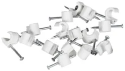 Amiga Ledningshållare Vit 7-10 Rund 100-pack
