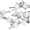 Amiga Ledningshållare Vit 3x5 Oval 20-pack