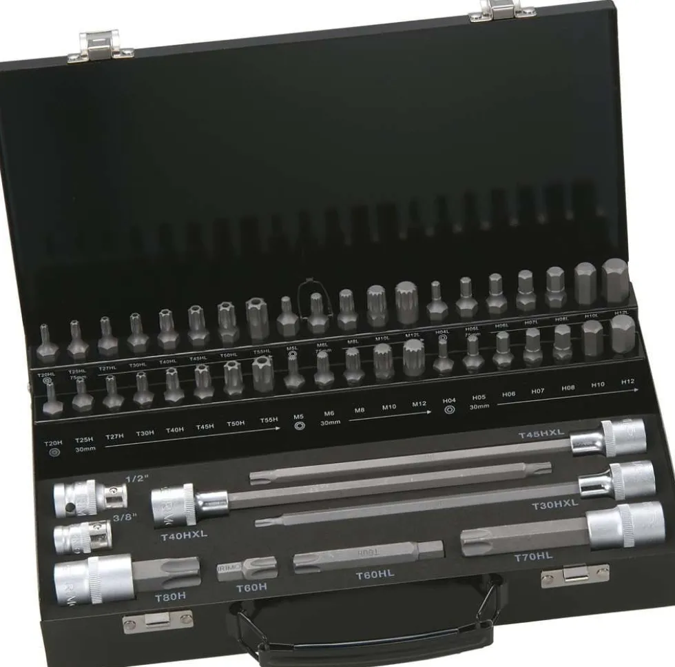 Bahco Bitshylssats BE5049 3/8''-1/2'' Insex, Torx, XZN 49 delar