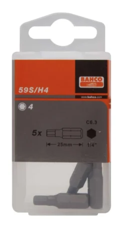 Bahco Bits 59S 1/4'' Insex 25mm