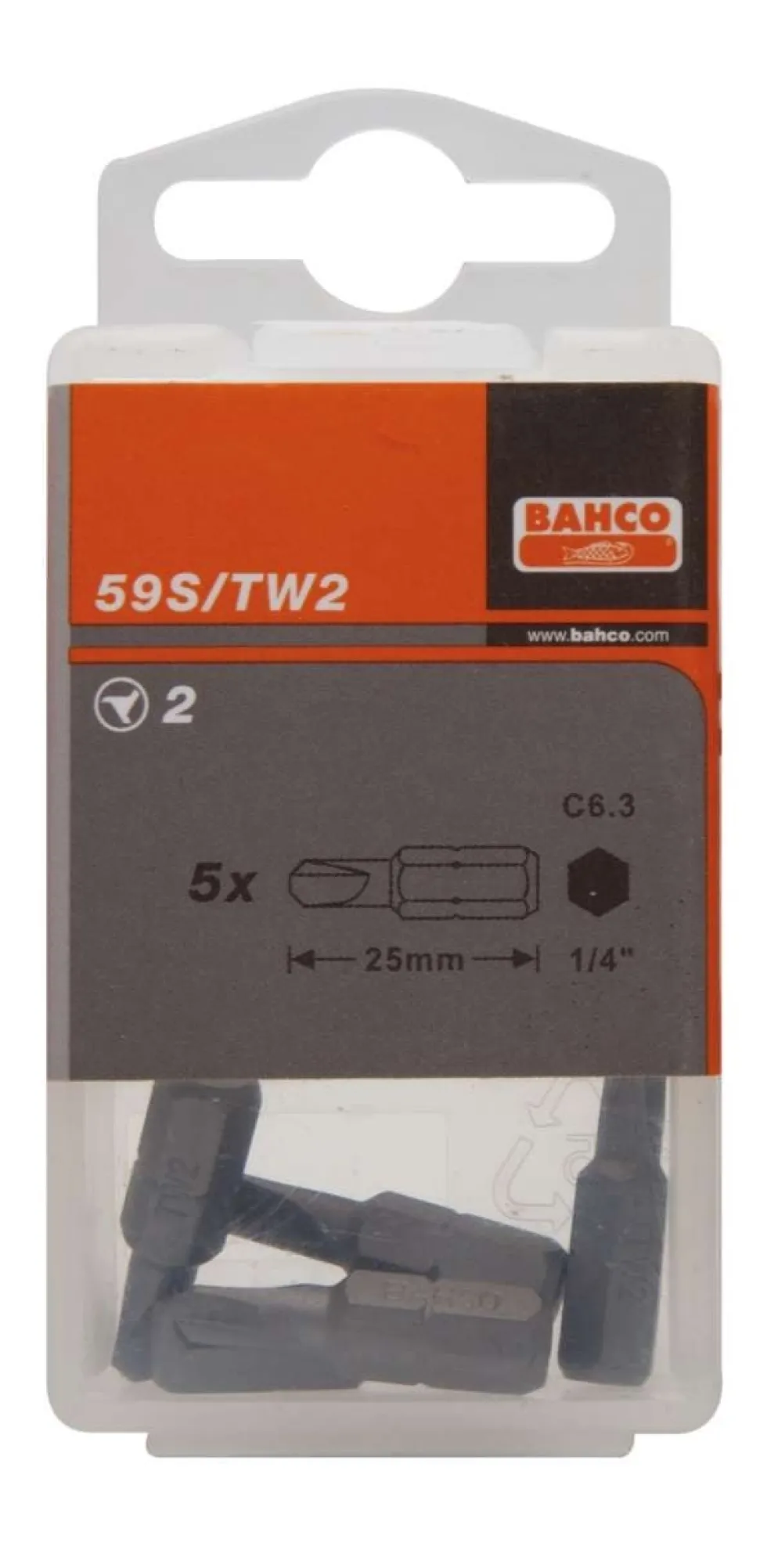 Bahco Bits 59S 1/4'' Tri-Wing 25mm 5-pack