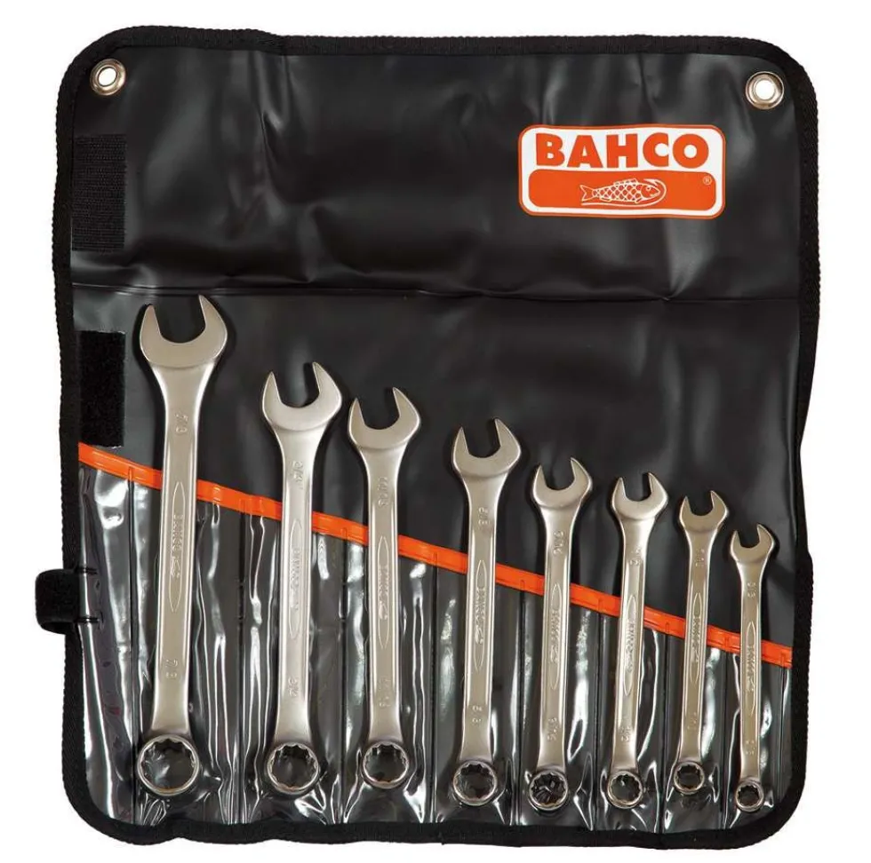 Bahco Blocknyckel 111Z/8T i sats 3/8-7/8'' 8 delar, tum, i etui