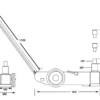 Bahco Domkraft BH23015 lufthydraulisk 15/30 ton