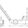 Bahco Domkraft BH2604020 lufthydraulisk 60/40/20 ton