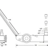 Bahco Domkraft BH2402010 lufthydraulisk 40/20/10 ton