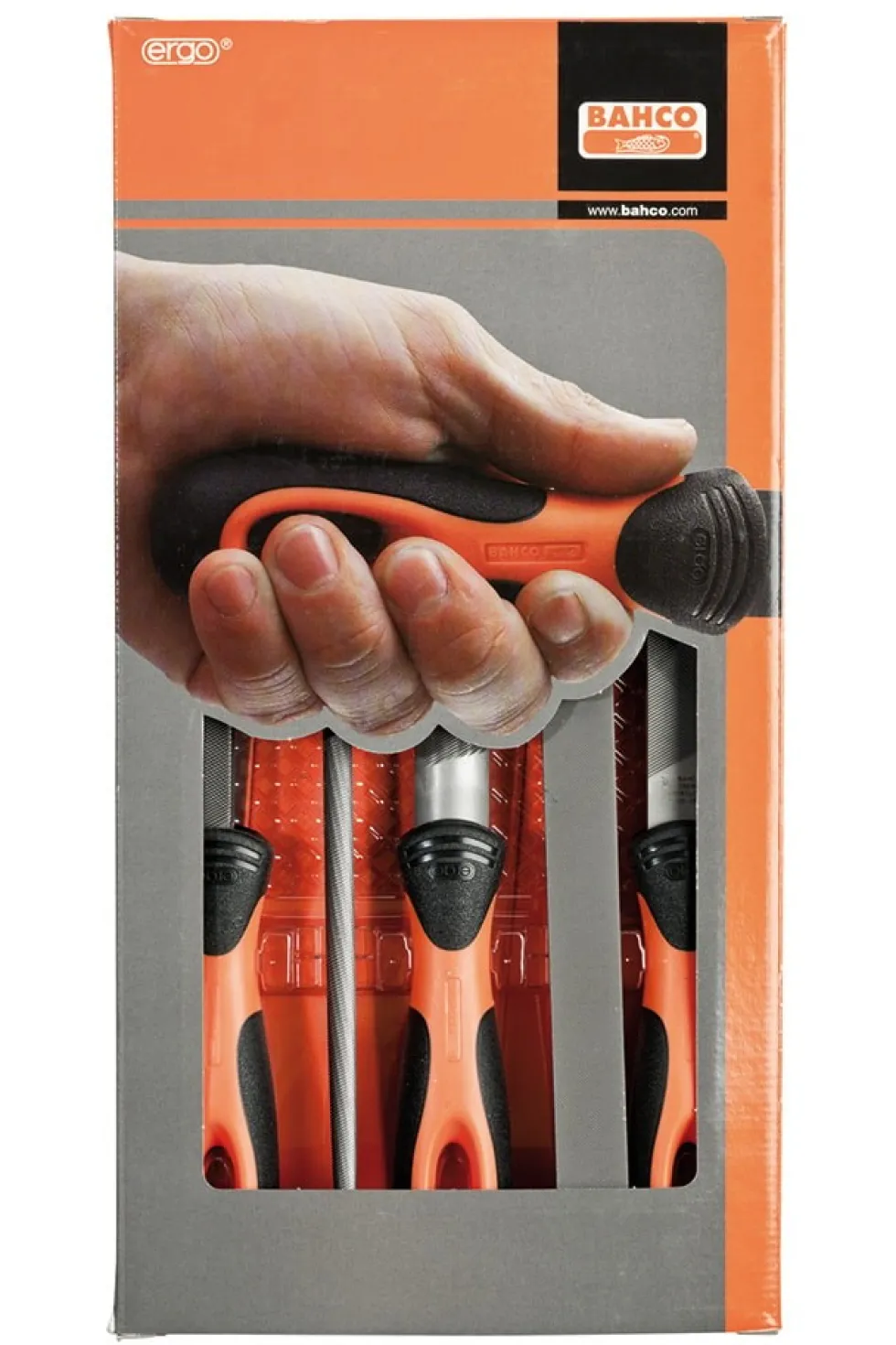 Bahco Handfil 1-478 ERGO i sats 250mm Grov 5 delar