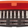 Bahco Hylsor S1214L 3/8'' i sats 6-19mm 6-kant 14 delar, långa