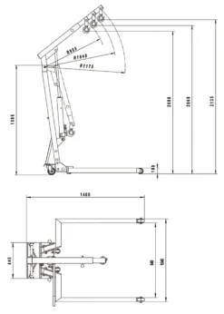 Bahco Verkstadskran BH6PC600 600 kg