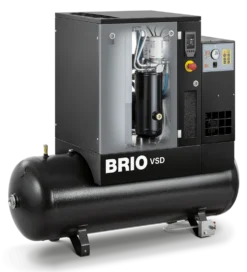 Balma Skruvkompressor Brio VSD.IE 5,5kW 8 bar 200 l med inverter och kyltork