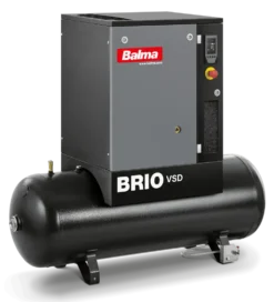 Balma Skruvkompressor Brio VSD.I 2,2kW 8 bar 200 l med inverter