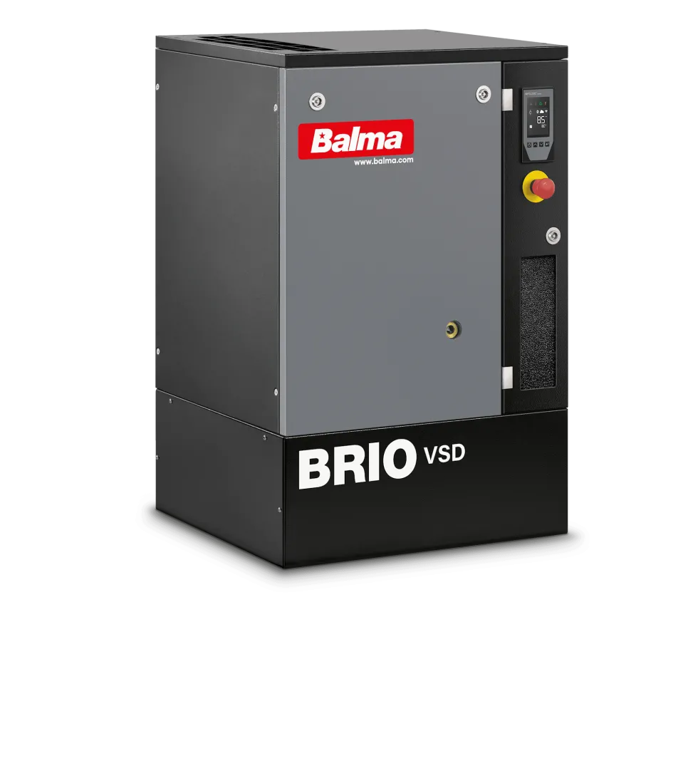 Balma Skruvkompressor Brio VSD.I 4kW 8 bar med inverter