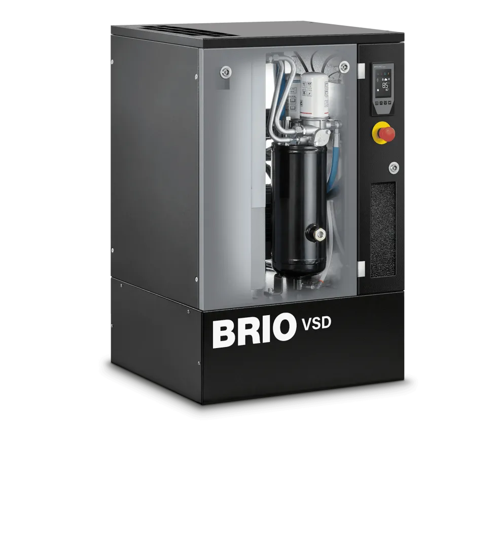 Balma Skruvkompressor Brio VSD.I 4kW 10 bar med inverter