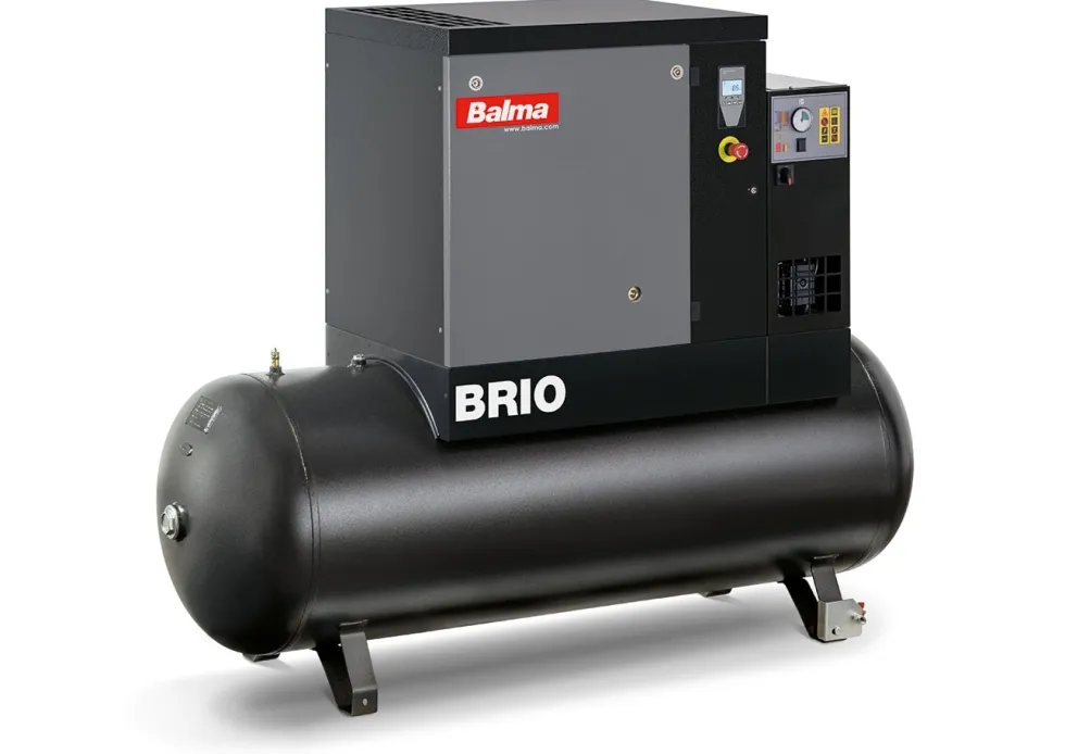 Balma Skruvkompressor Brio.XE 5,5kW 10 bar TM 500 l med kyltork