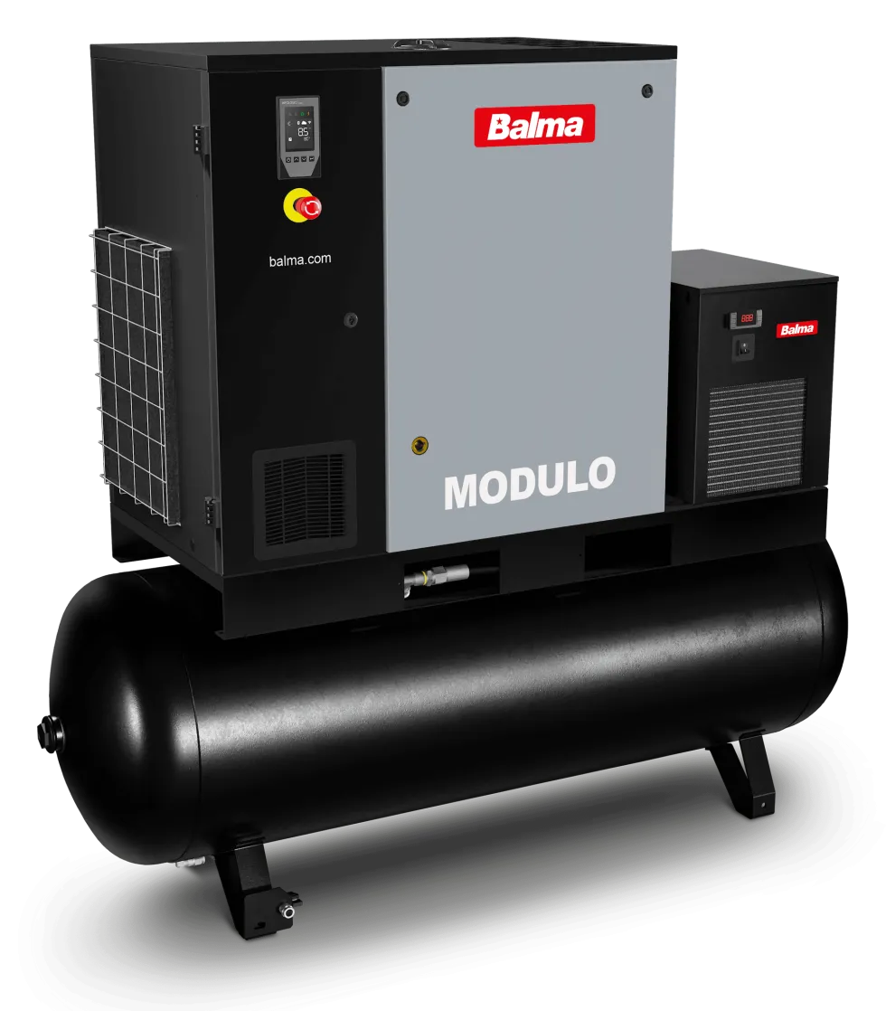Balma Skruvkompressor Modulo PM.IE 11kW 10 bar 500 l med inverter och kyltork