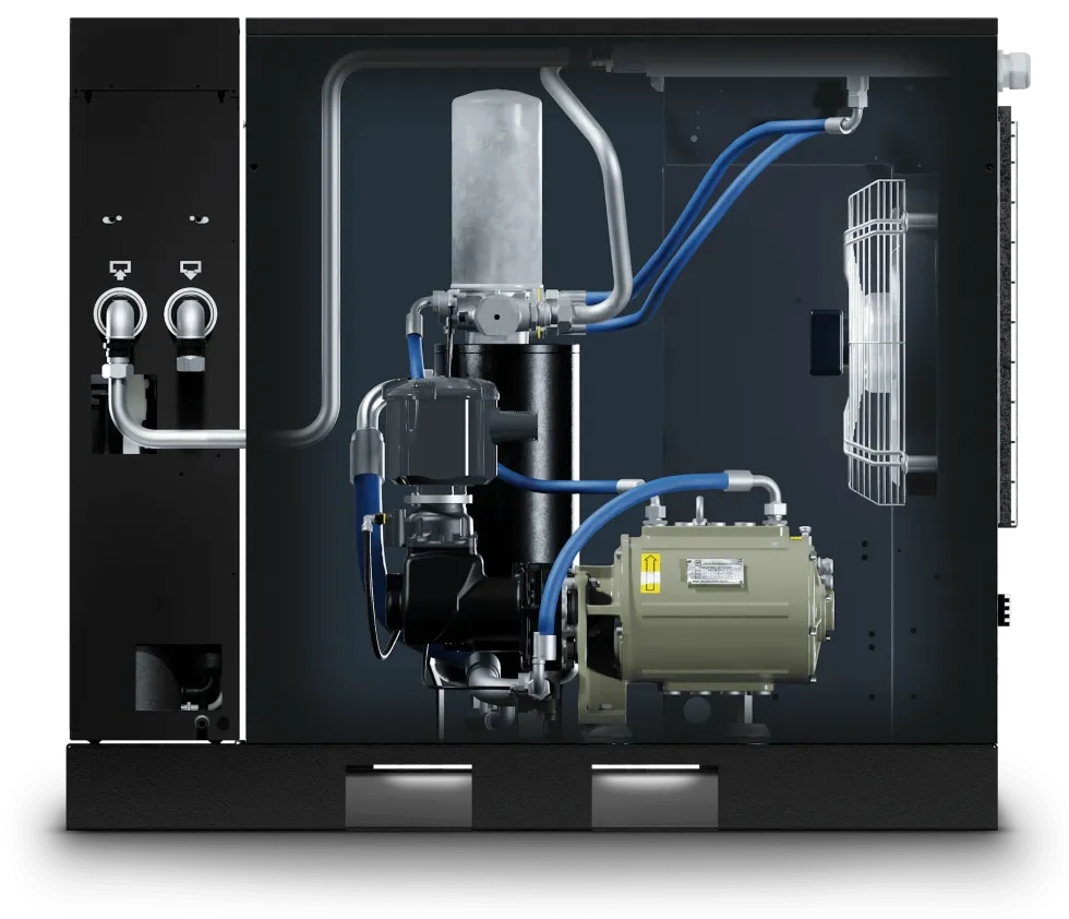 Balma Skruvkompressor Modulo PM.IE 18kW 10 bar med inverter och kyltork