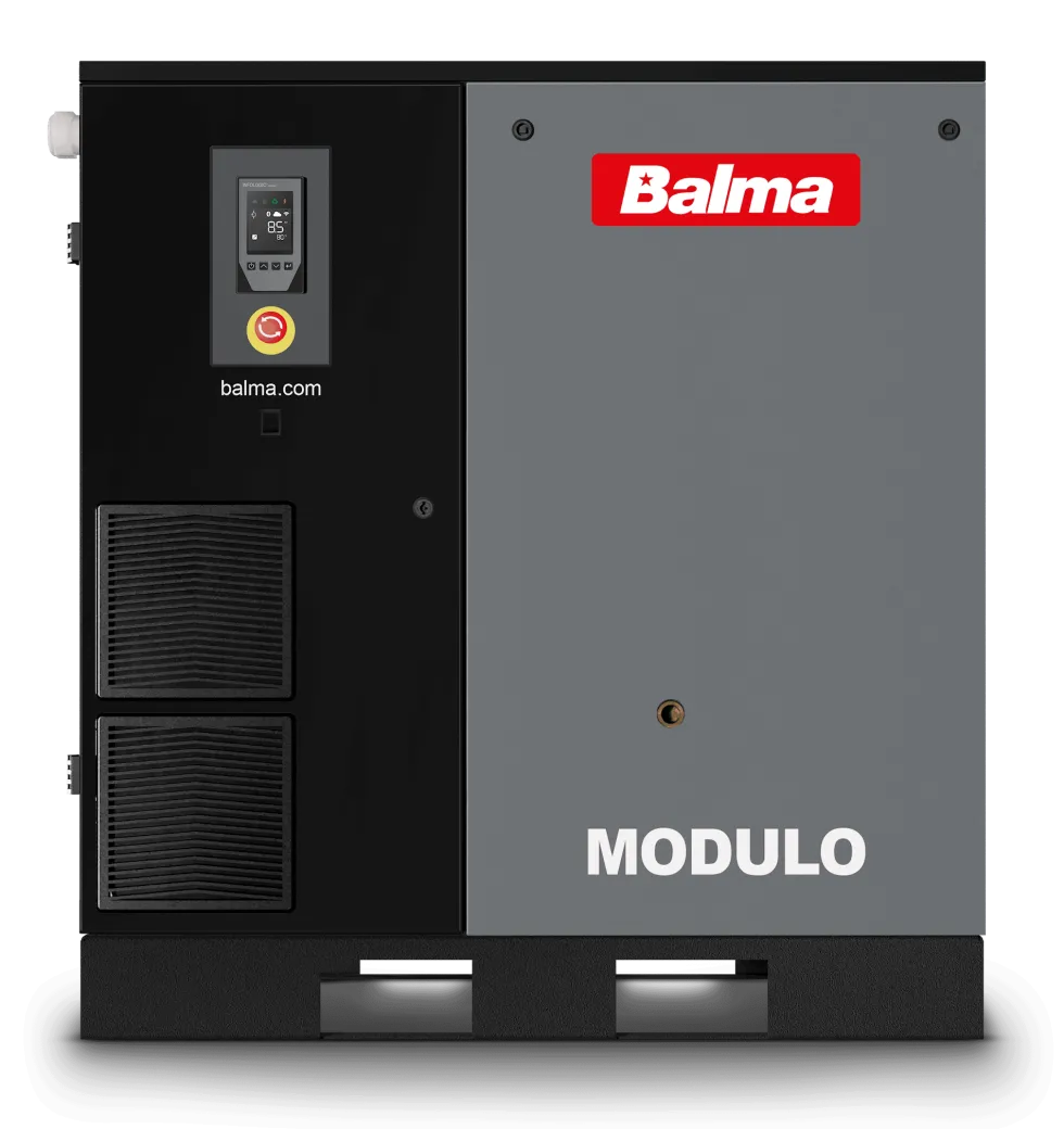 Balma Skruvkompressor Modulo PM.IE 22kW 10 bar med inverter och kyltork
