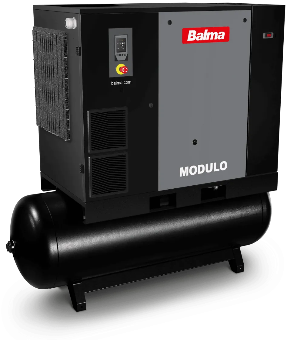 Balma Skruvkompressor Modulo PM.IE 22kW 10 bar 500 l med inverter och kyltork