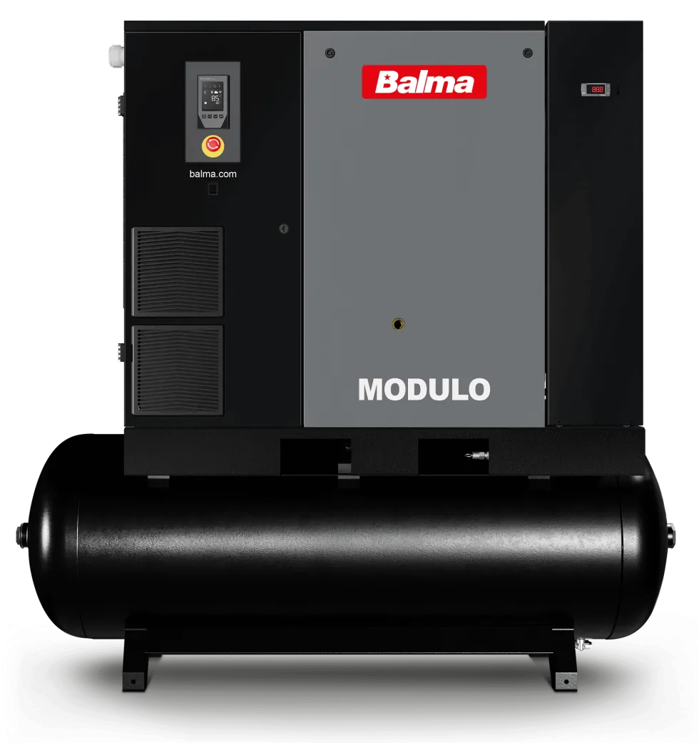 Balma Skruvkompressor Modulo PM.IE 22kW 10 bar 500 l med inverter och kyltork