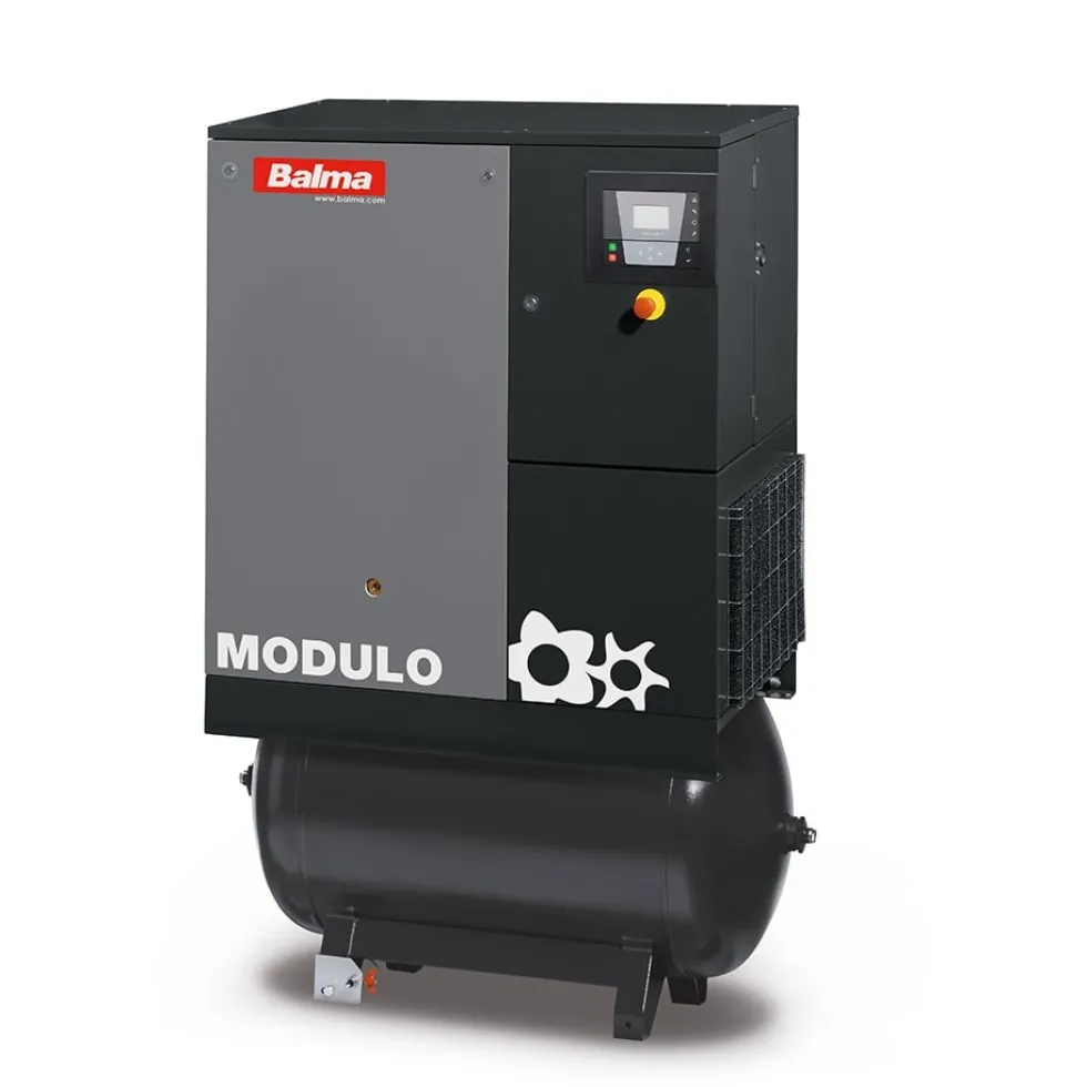Balma Skruvkompressor Modulo.IE 7,5kW 13 bar 270 l med inverter och kyltork