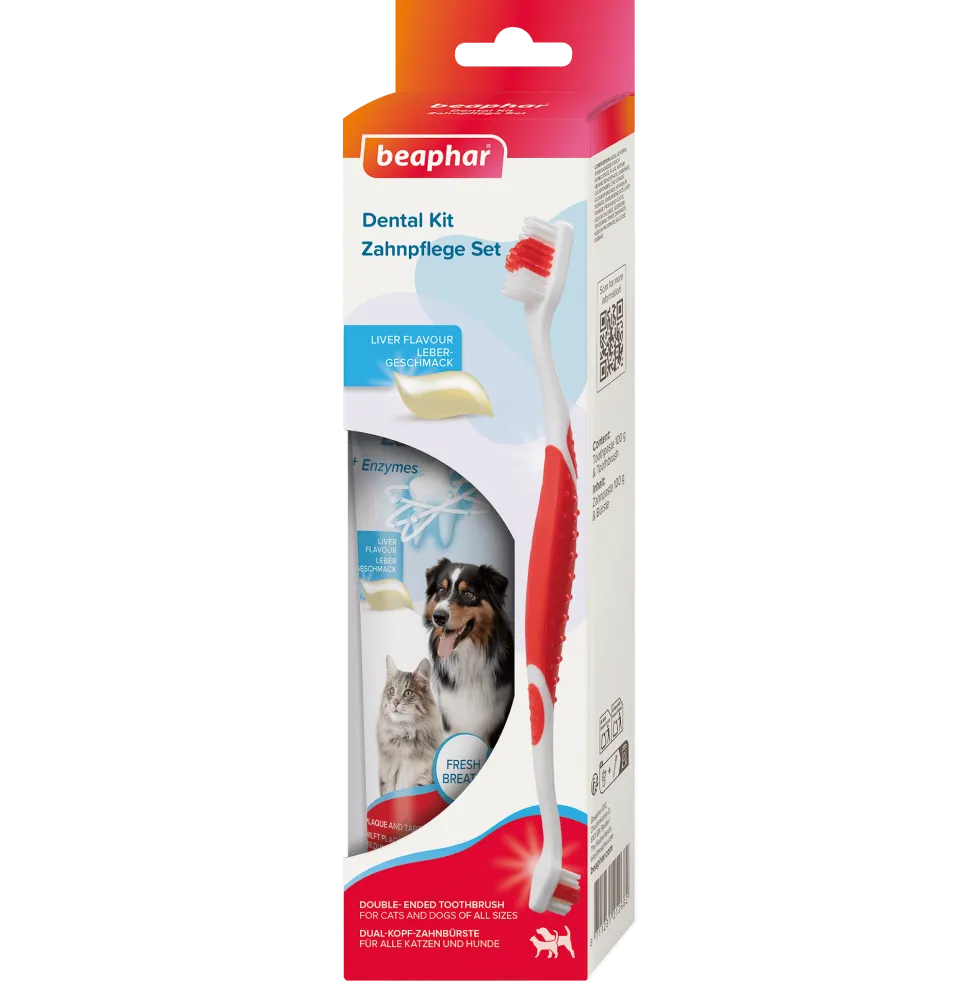 Beaphar Kombipack tandkräm och tandborste
