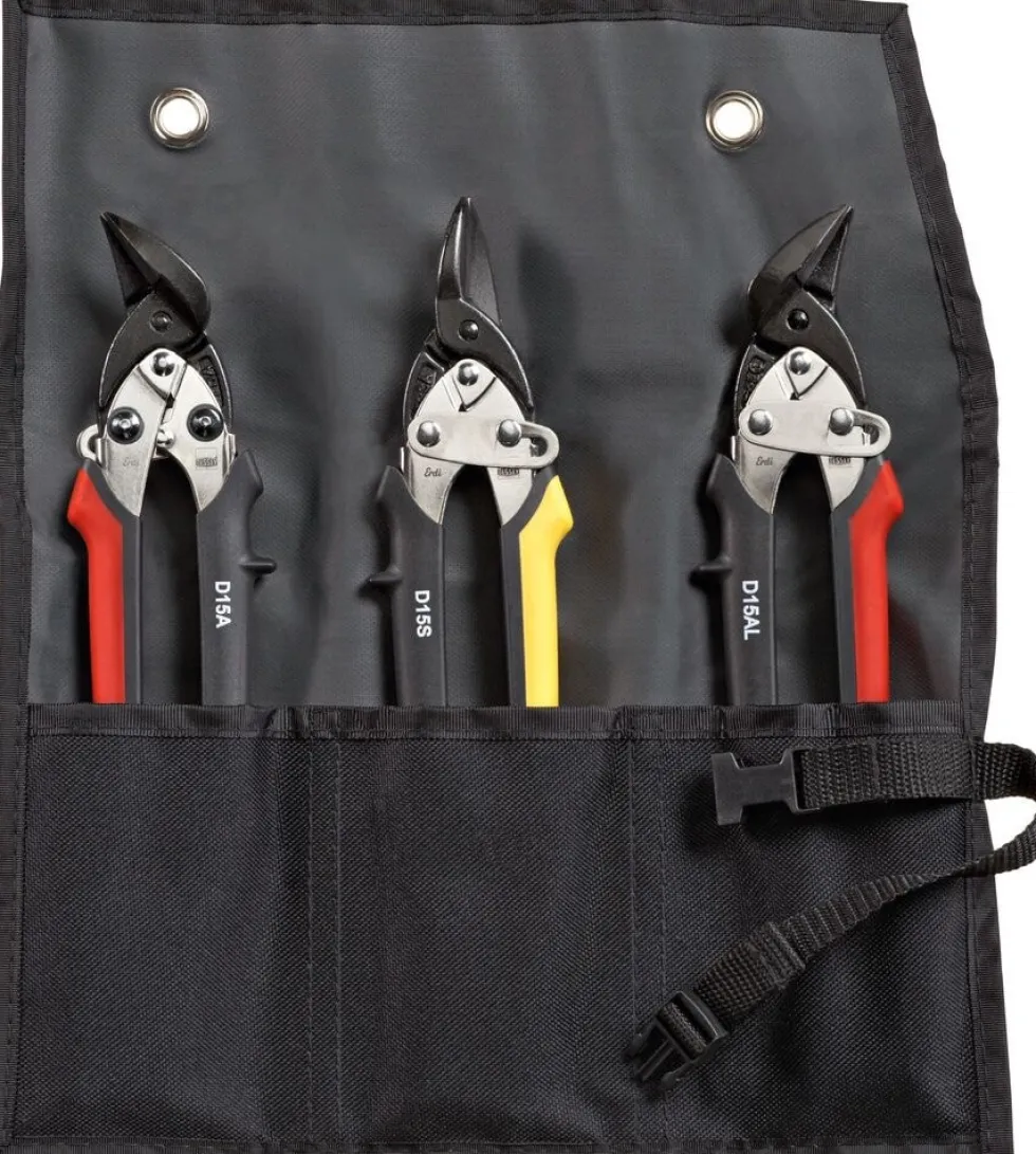 Bessey Set med fasonsaxar i rulletui DSET15