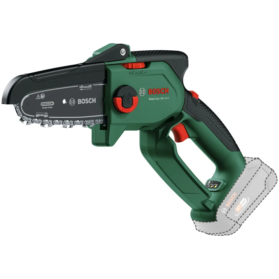 Bosch DIY Grensåg Easychain 18V med 1x2,5Ah batteri och laddare
