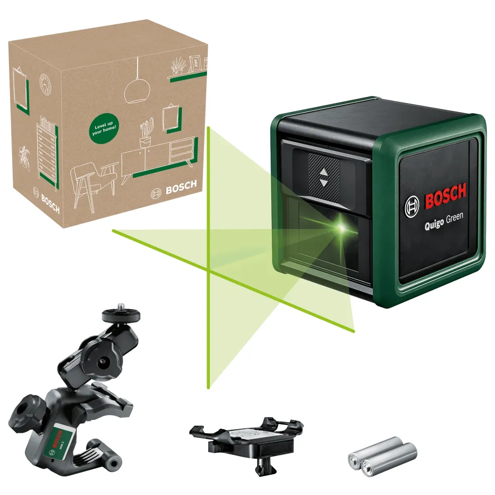 Bosch DIY Krysslaser Quigo Grön