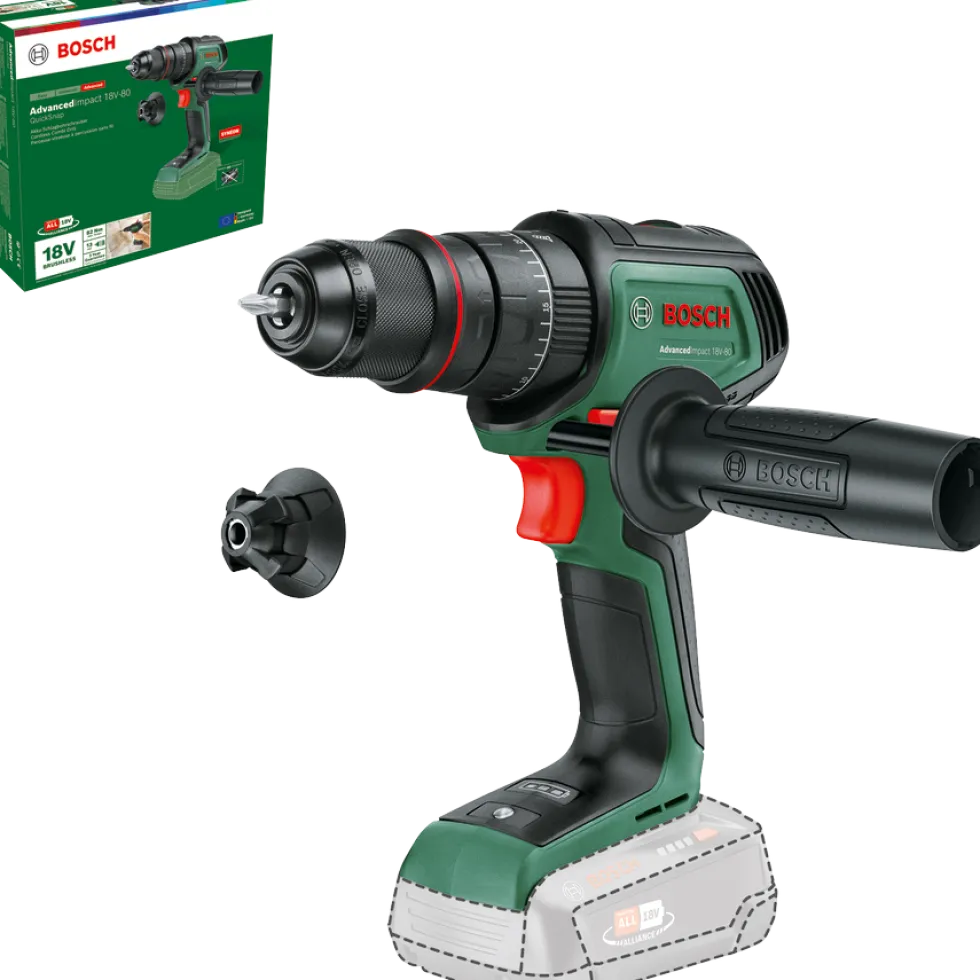 Bosch DIY Slagborrmaskin Advimpact 18V80 utan batterier & laddare QS