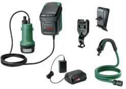 Bosch Dränkbar Pump 18V-2000 med 1x2,5Ah batteri & laddare