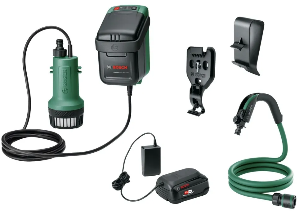 Bosch Dränkbar Pump 18V-2000 med 1x2,5Ah batteri & laddare