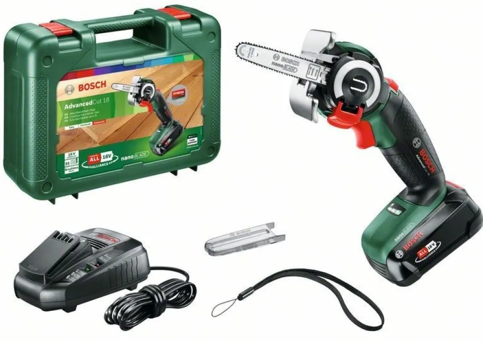 Bosch Multisåg Nanobladesåg 18V med 1x2,5Ah batteri & laddare