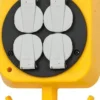 Brennenstuhl Energicentral, Uttag 4x230V, 2 tryckluftkopplingar, 5M kabel, 6/12mm, IP44