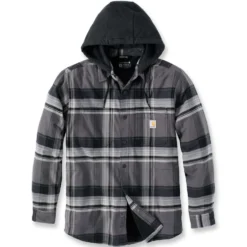 Carhartt Fodrad Flanellskjorta Jacka Herr Black