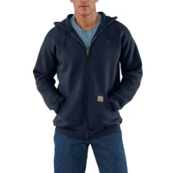 Carhartt Hoodie med dragkedja Herr New Navy