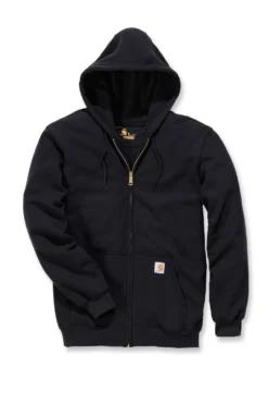 Carhartt Hoodie med dragkedja Herr Black