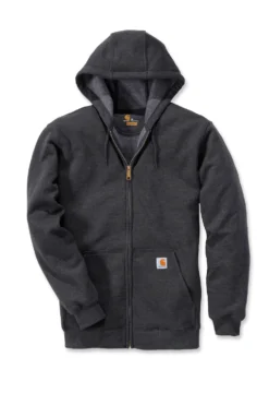 Carhartt Hoodie med dragkedja Herr Carbon Heather