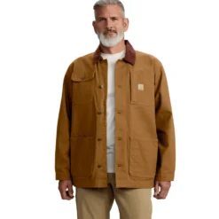 Carhartt Iconic C01 Rugged Flex™ Duck Chore Coat Herr Carhartt Brown