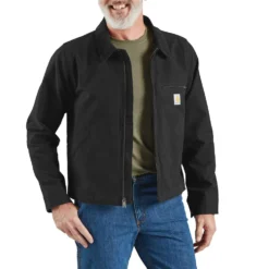 Carhartt Relaxed fit duck detroit Jacka, Herr, Black