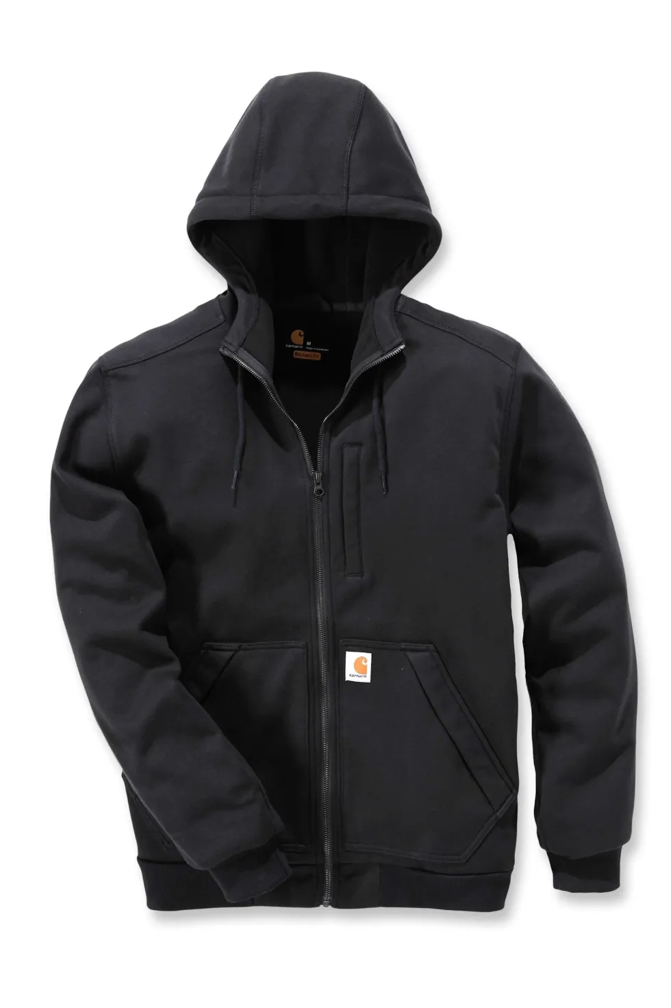 Carhartt Wind Fighter Hoodie med dragkedja Herr Black