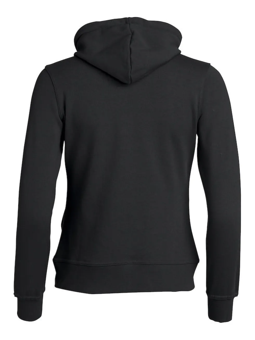 Clique Basic Hoody Fullzip Dam Svart